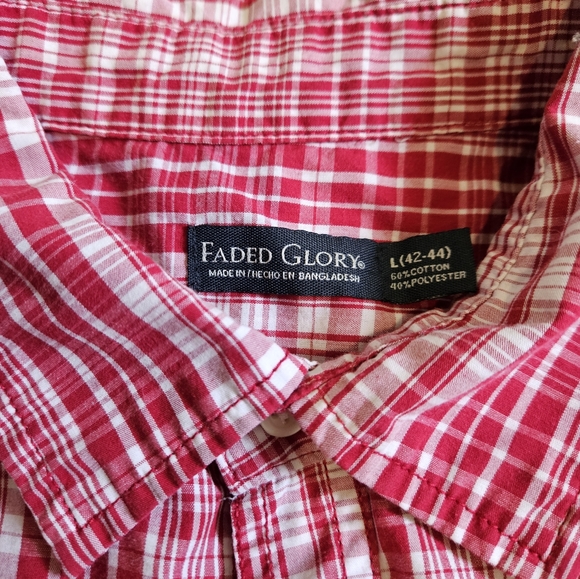 Faded Glory Plaid Button Down - Picture 6 of 9